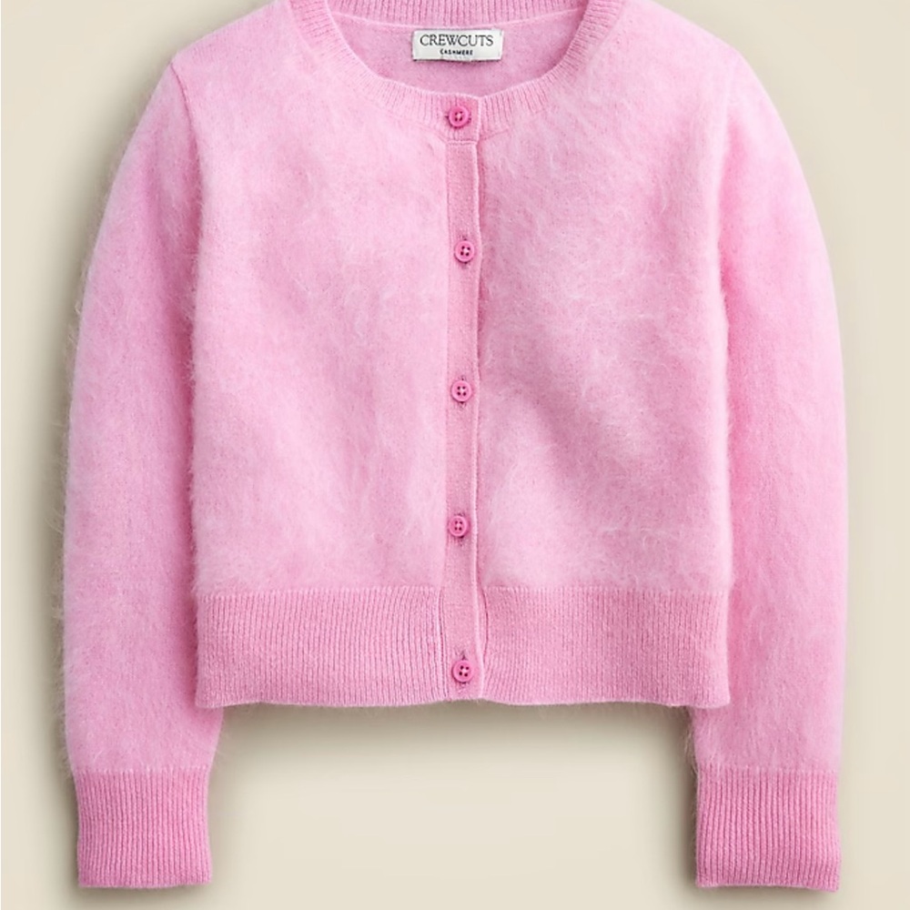 Pastel Pink Cropped Sweater with Plush Texture